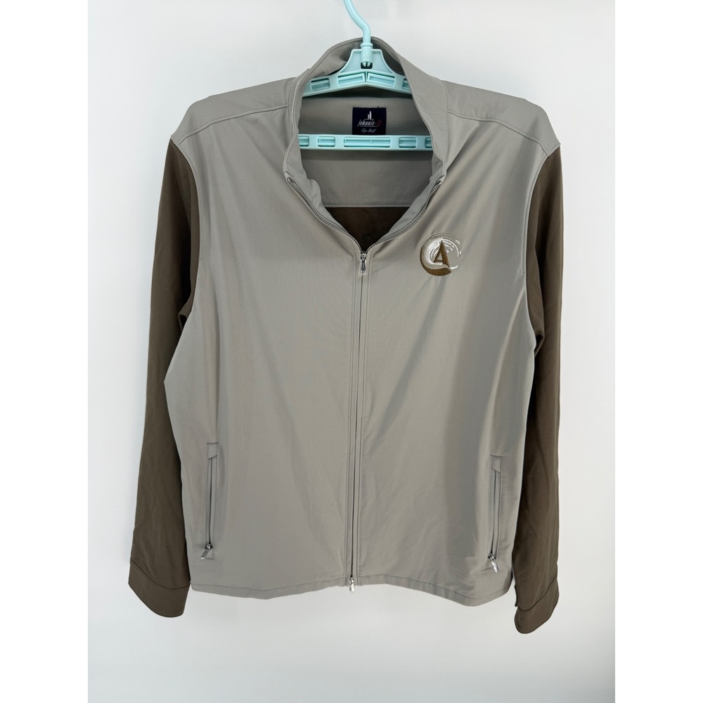 Johnnie-O Top Shelf Mens Medium Milano Water Repellent Zip Jacket
